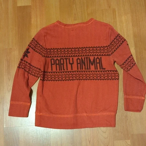 Old Navy Holiday Party Animal Long Sleeve Shirt Size XS 5 - Picture 5 of 8